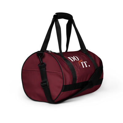 Burgundy Gym Bag - Focus Don't Quit Do It
