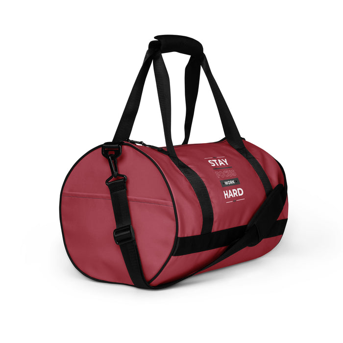 Hippie Pink Gym Bag - Stay Focus Work Hard