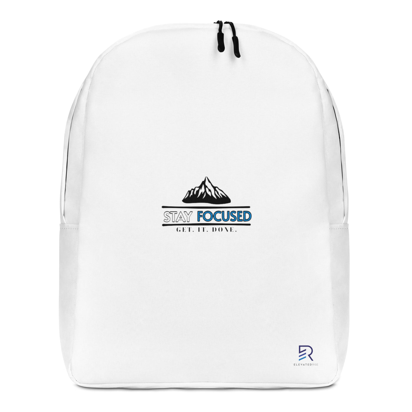 Minimalist White Backpack - Stay Focus Get It Done