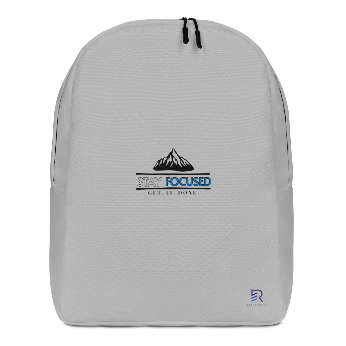 Minimalist Silver Backpack - Stay Focus Get It Done