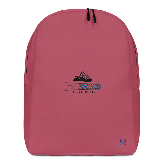 Minimalist Hippie Pink Backpack - Stay Focus Get It Done