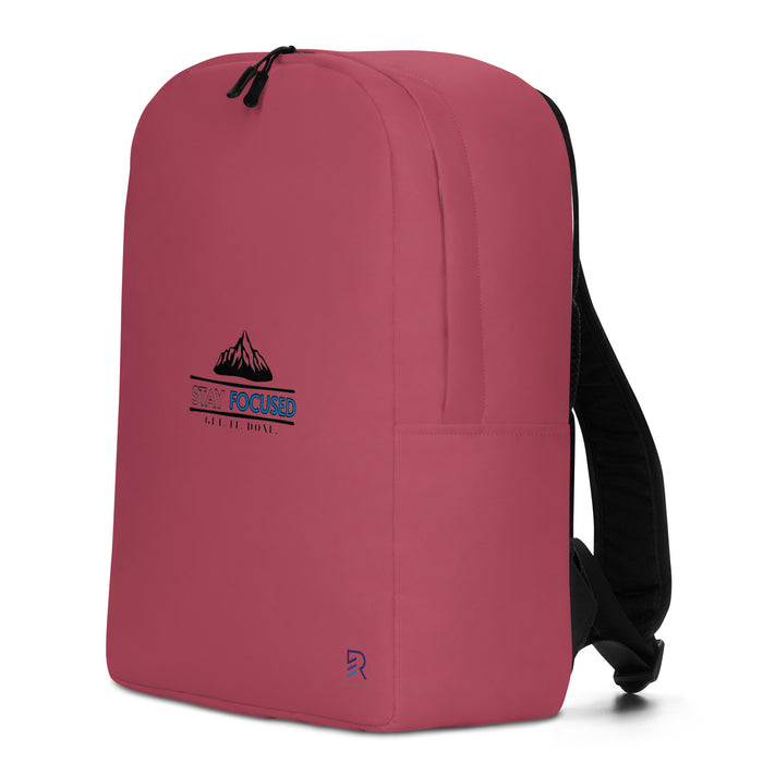 Minimalist Hippie Pink Backpack - Stay Focus Get It Done