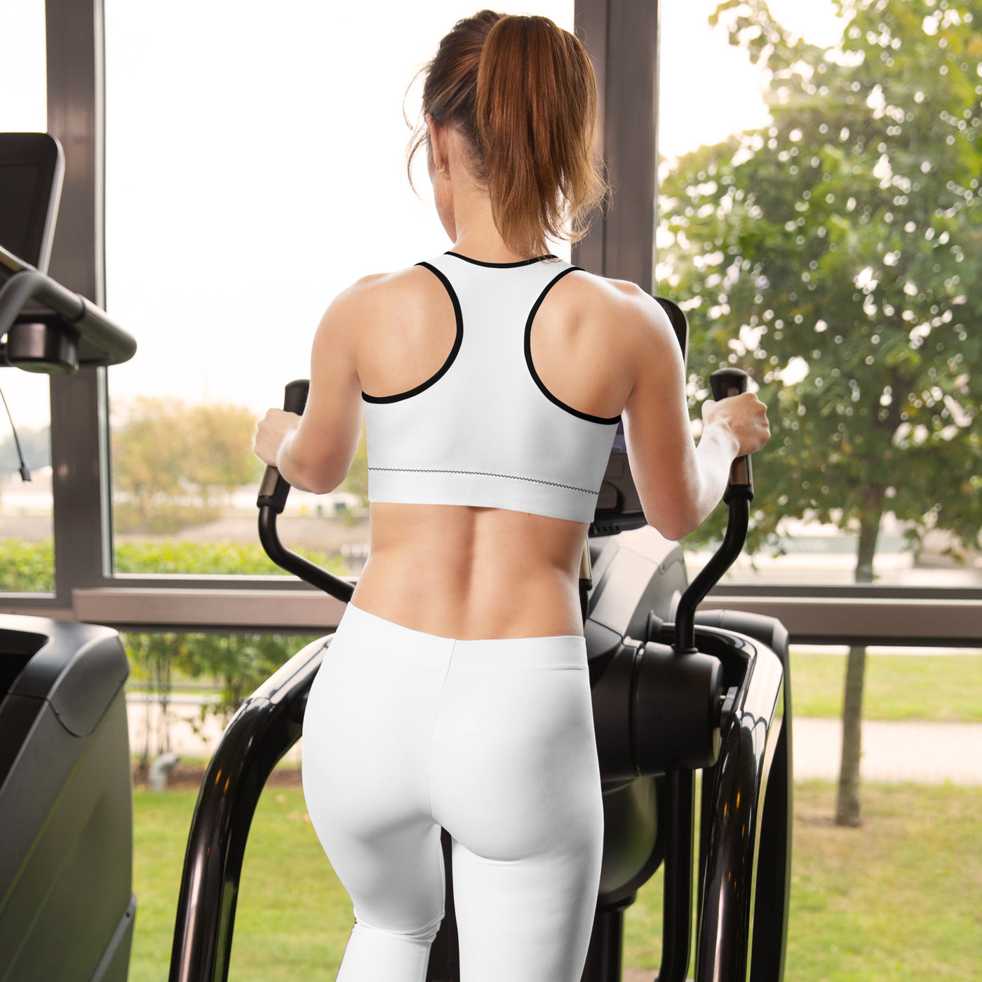 Padded Black Sports Bra - Be Focused