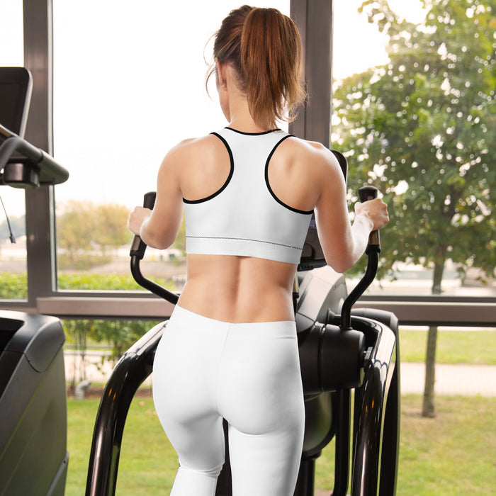 Padded Black Sports Bra - Be Focused