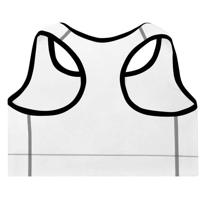 Padded Black Sports Bra - Be Focused