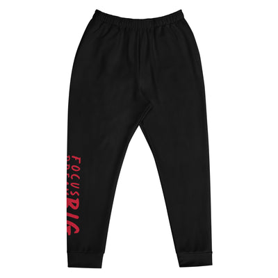 Men's Black Joggers - Focus Big Dream Big