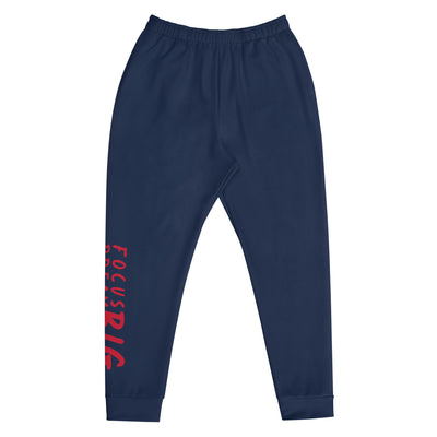 Men's Navy Joggers - Focus Big Dream Big