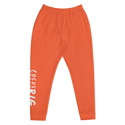 Men's Orange Joggers - Focus Big Dream Big