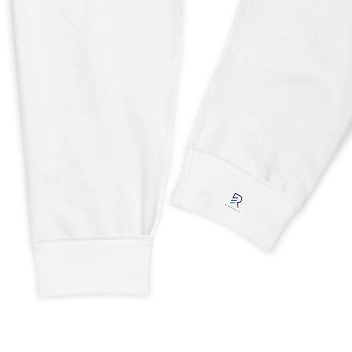 Men's White Joggers - Focus Big Dream Big