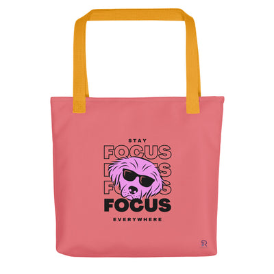 Froly Tote Bag with Yellow Handle - Focus Everywhere