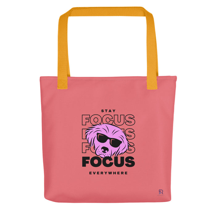 Froly Tote Bag with Yellow Handle - Focus Everywhere
