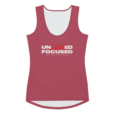 Women's Hippie Pink Sublimation Cut Sew Tank Top - Unlimited Focused