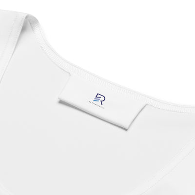 Women's White Sublimation Cut Sew Tank Top - Adjust Your Focus