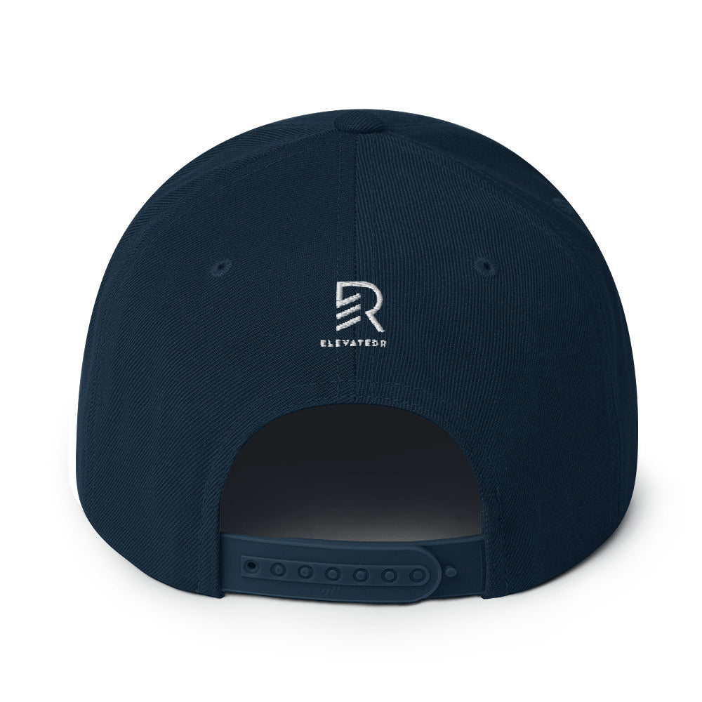 Classic Dark Navy Snapback - Stay Focus Work Hard