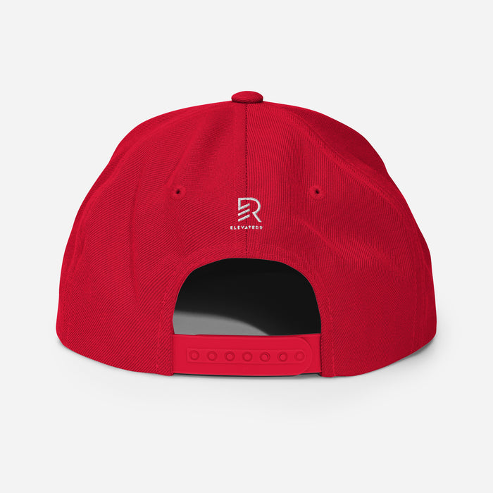 Classic Red Snapback - Work Hard