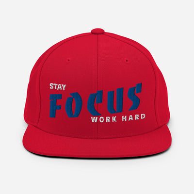 Classic Red Snapback - Work Hard