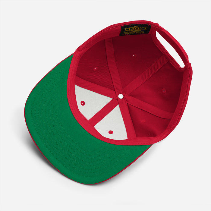 Classic Red Snapback - Work Hard