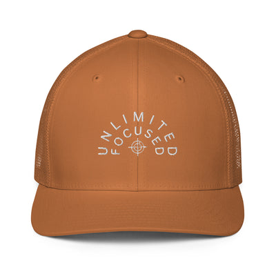 Closed-Back Caramel Trucker Cap - Unlimited Focused