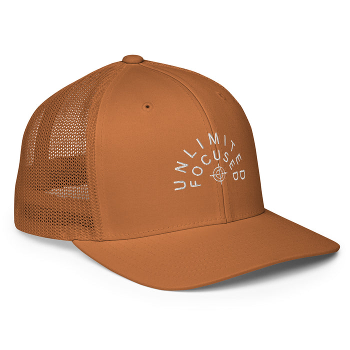 Closed-Back Caramel Trucker Cap - Unlimited Focused
