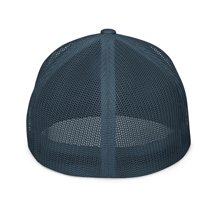 Closed-Back Navy Trucker Cap - Unlimited Focused