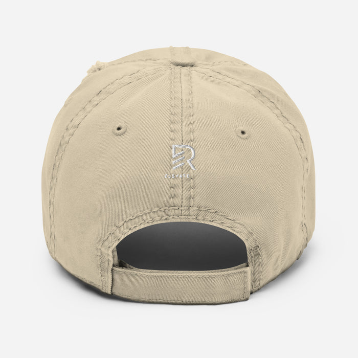 Distressed Khaki Dad Hat - Unlimited Focused