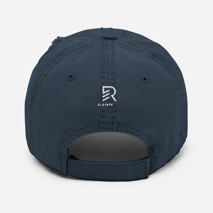 Distressed Navy Dad Hat - Unlimited Focused