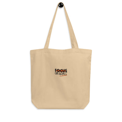 Eco Embroidered Oyster Tote Bag - Focus on Goals