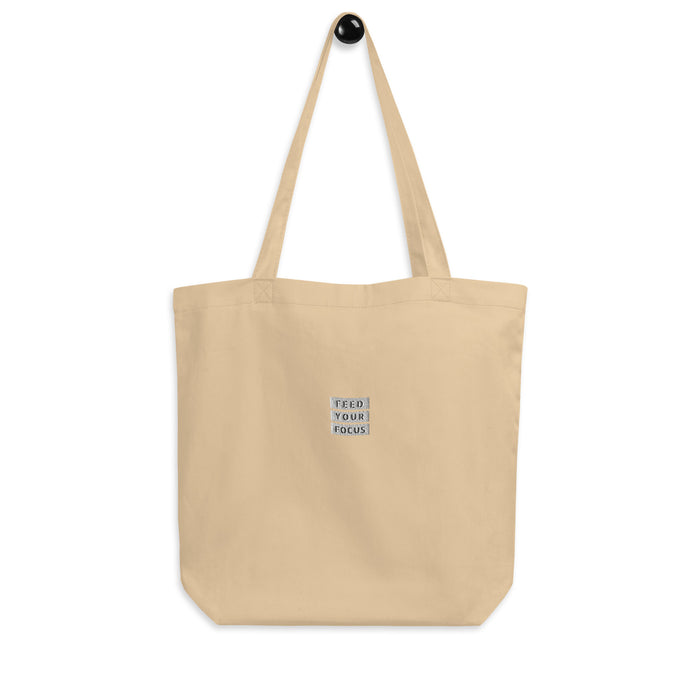 Eco Embroidered Oyster Tote Bag - Feed Your Focus