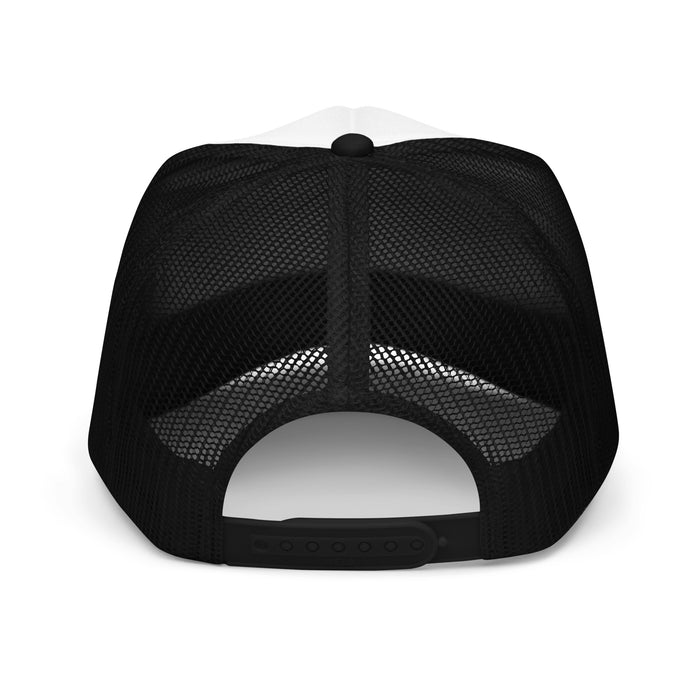 Foam Black and White Trucker Hat - Feed Your Focus