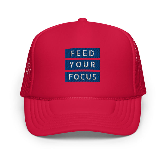 Foam Red Trucker Hat - Feed Your Focus