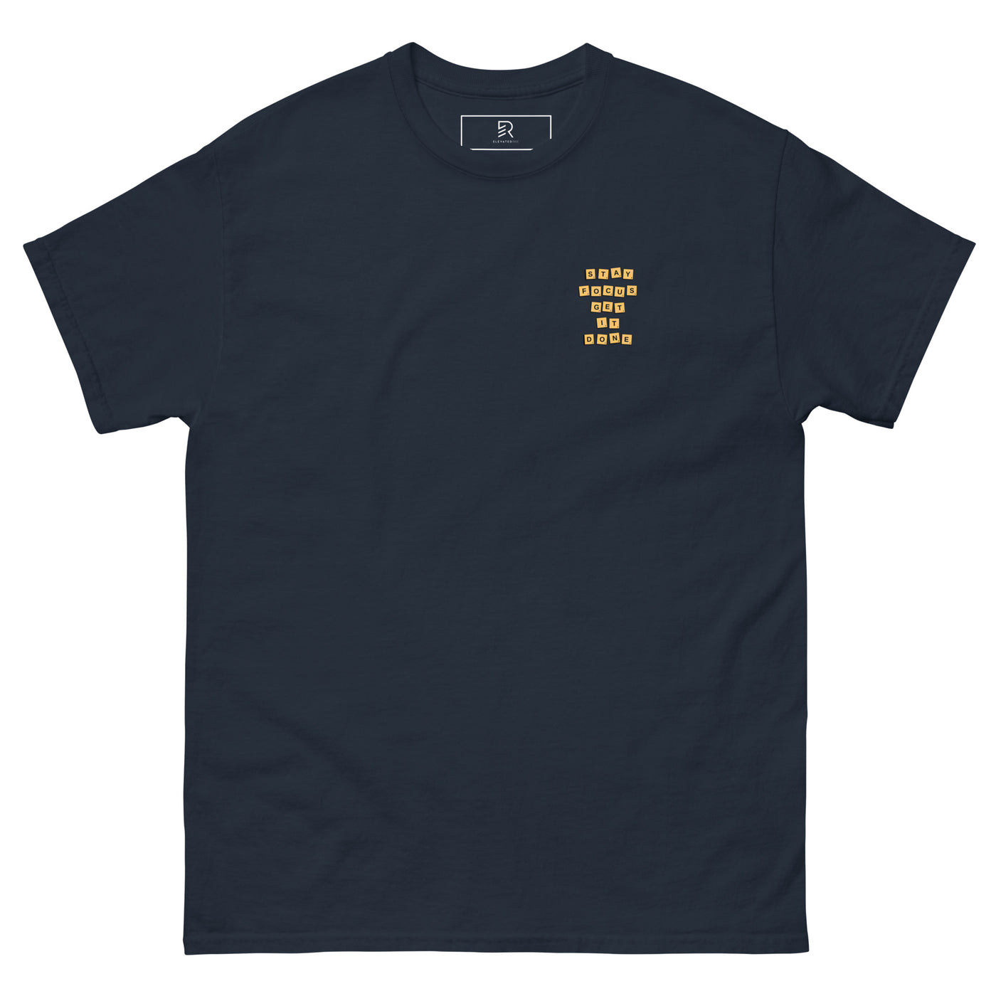 Men’s Classic Navy Tee - Stay Focus Get It Done