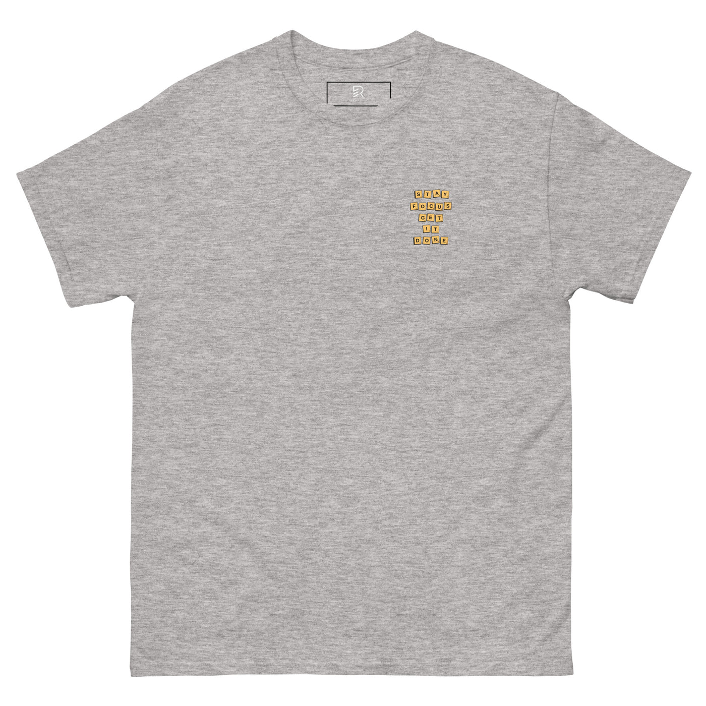 Men’s Classic Grey Tee - Stay Focus Get It Done