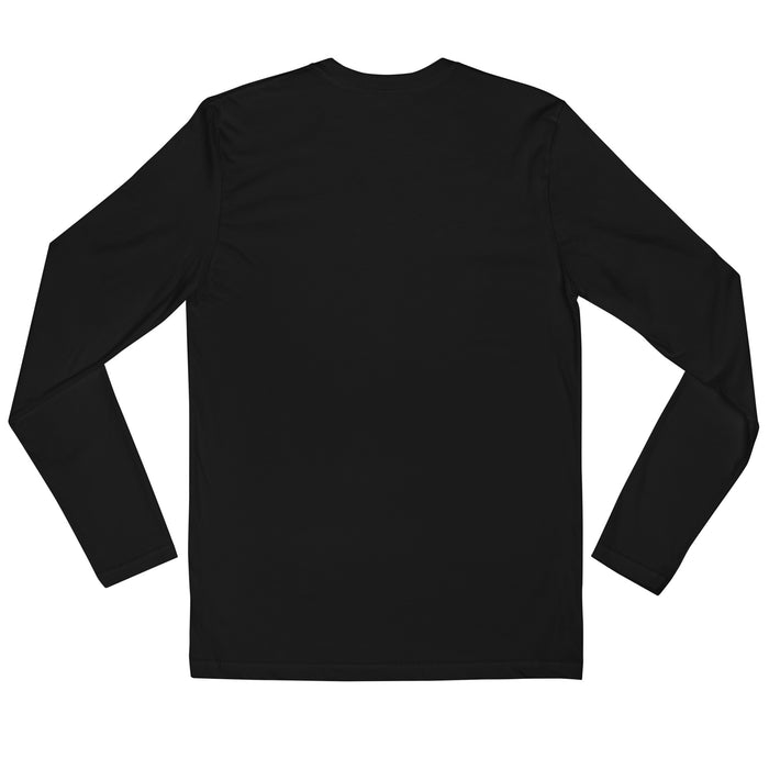 Men's Fitted Black Long Sleeve - Stay Focus Get It Done