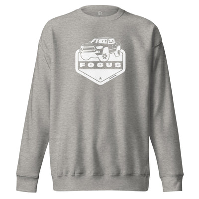 Men's Premium Light Gray Sweatshirt - Focus On