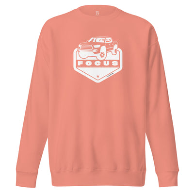 Men's Premium Pink Sweatshirt - Focus On