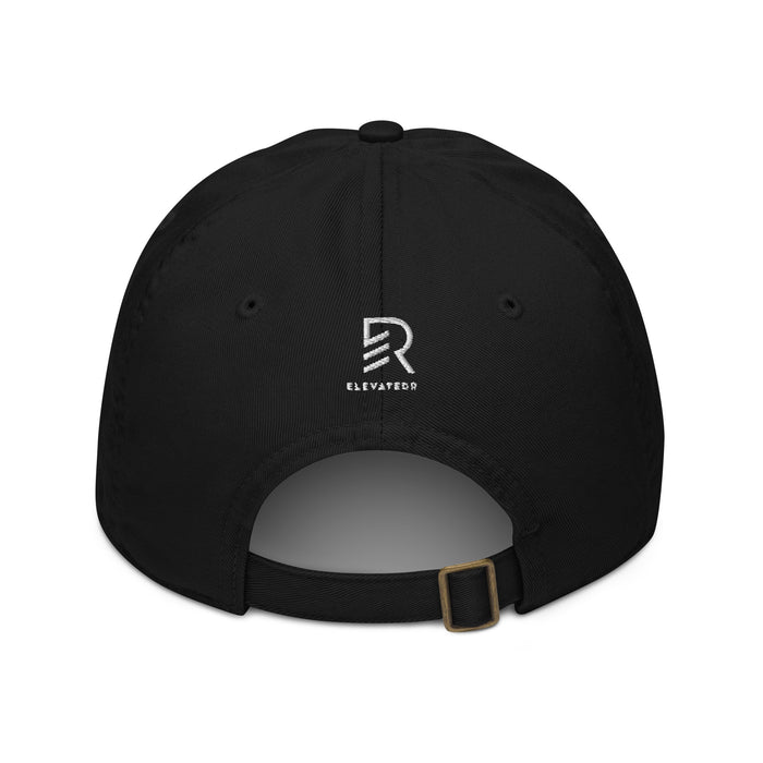 Organic Black Baseball Cap - Focus