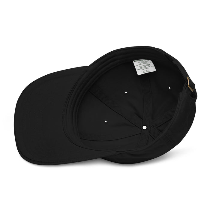 Organic Black Baseball Cap - Focus
