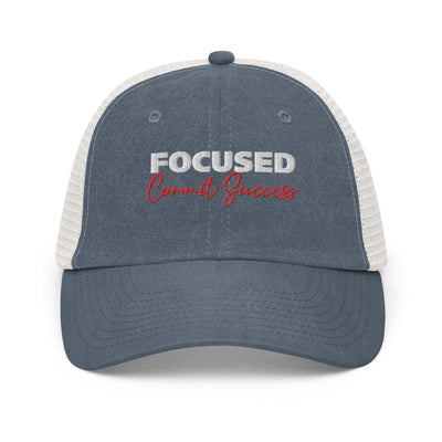 Pigment-Dyed Navy Cap - Focused Commit Success