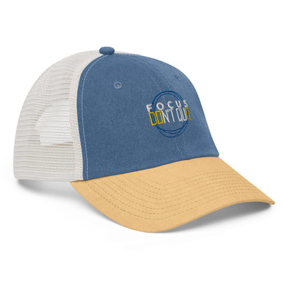Pigment-Dyed Mustard Cap - Focus Don't Quit