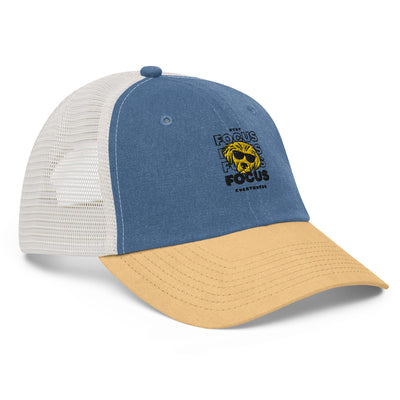 Pigment-Dyed Royal and Mustard Cap - Focus Everywhere