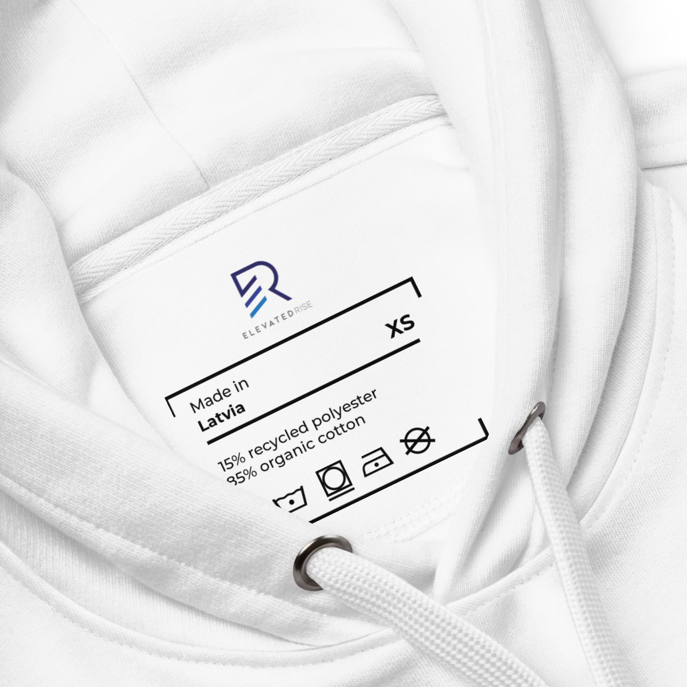 Women's Premium White Eco Hoodie - Key To Success