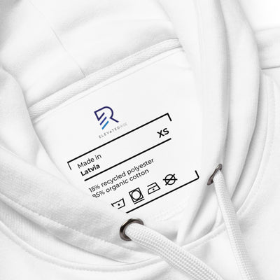 Women's Premium White Eco Hoodie - Key To Success
