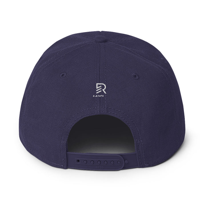 Embroidered Navy Blue Snapback - Out of Focus