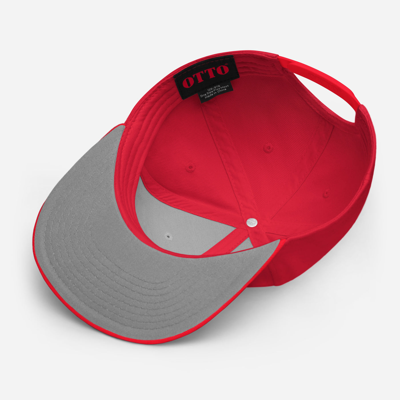 Embroidered Red Snapback - Out of Focus
