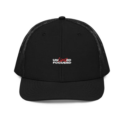 Snapback Black Trucker Cap - Unlimited Focused