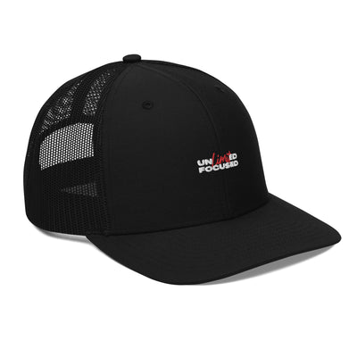 Snapback Black Trucker Cap - Unlimited Focused