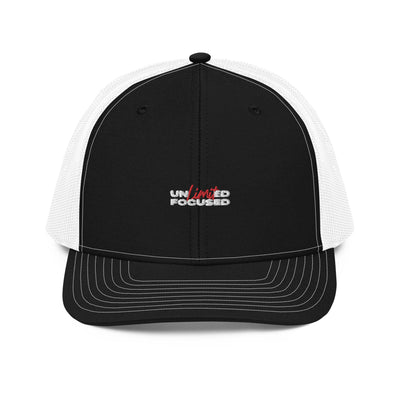 Snapback Black/White Trucker Cap - Unlimited Focus