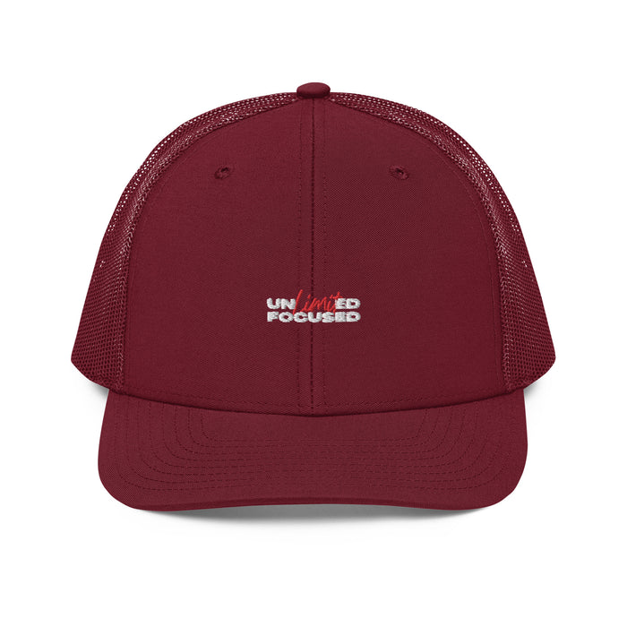 Snapback Cardinal Trucker Cap - Unlimited Focus