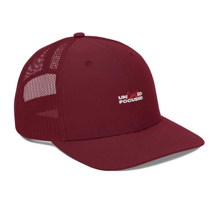 Snapback Cardinal Trucker Cap - Unlimited Focus