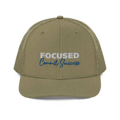 Snapback Loden Trucker Cap - Focused Commit Success